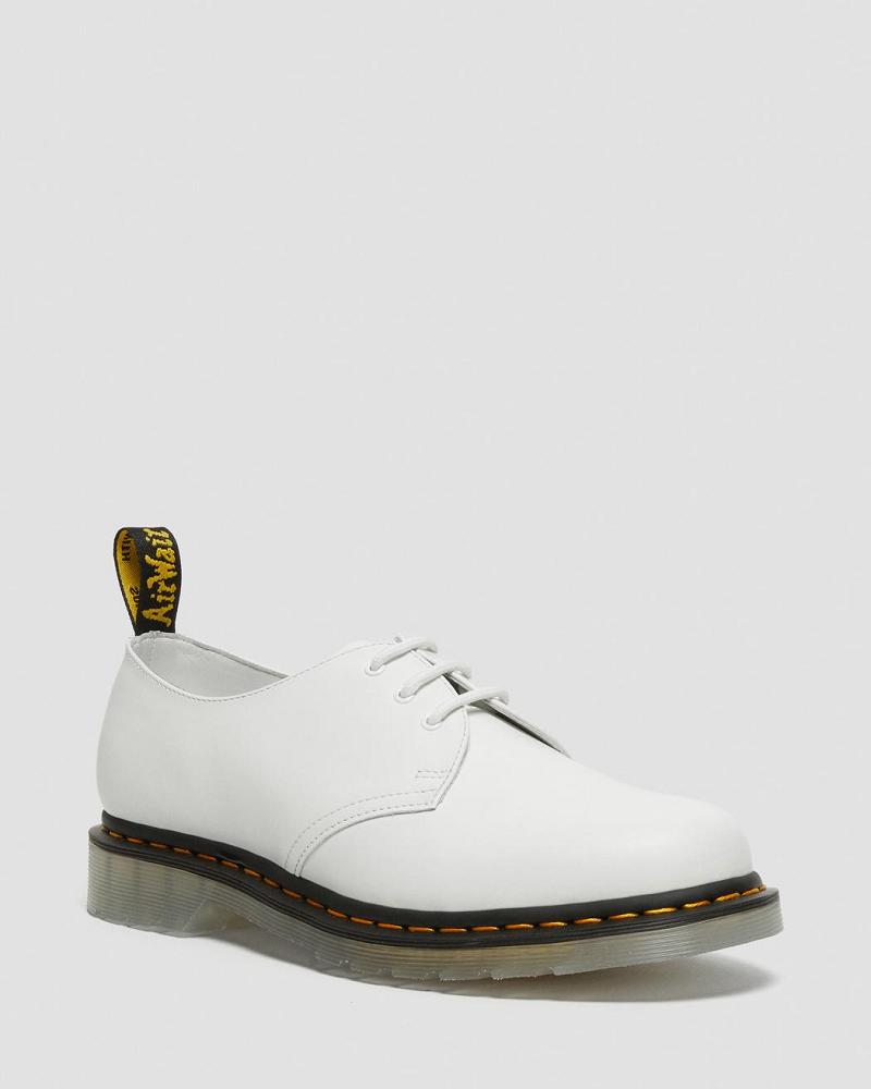 Women\'s Dr Martens 1461 Iced Smooth Leather Oxfords Shoes White | AU 351MQZ